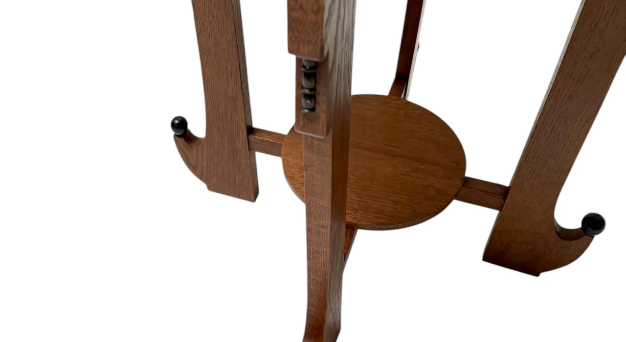 Art Deco Amsterdamse School Oak Side Table, 1920s